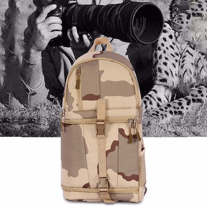 Outdoor Travel 900D Oxford Abrasion Resistant Protective Digital Camera Storage Bag Shockproof Shoulder Backpack Black
