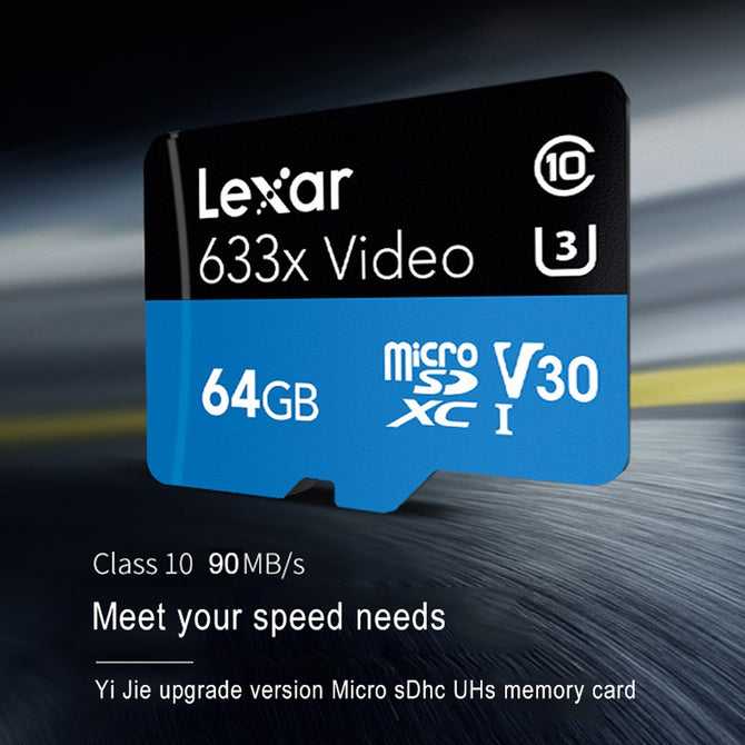 Lexar 32G Automobile Data Recorder TF (Micro SD) Card 95mb/s 4K Memory Cards 633X 32GB