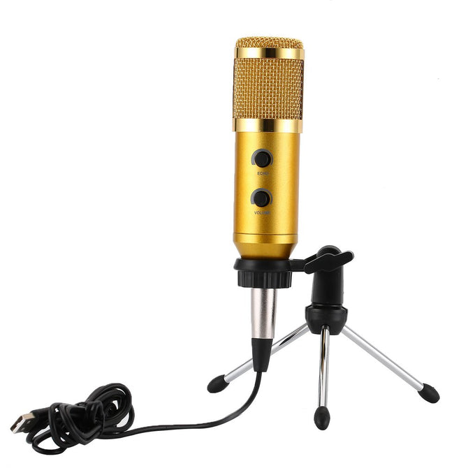 JEDX USB Microphone MK-F600TL Studio Professional Condenser Wired Microphone With Stand For Karaoke Video Recording PC
