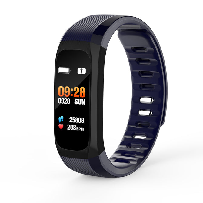 DMDG Smart Bracelet Fitness Tracker Heart Rate Waterproof Smart Band Multi-sport Call Reminder Wristband For Android iOS - Blue