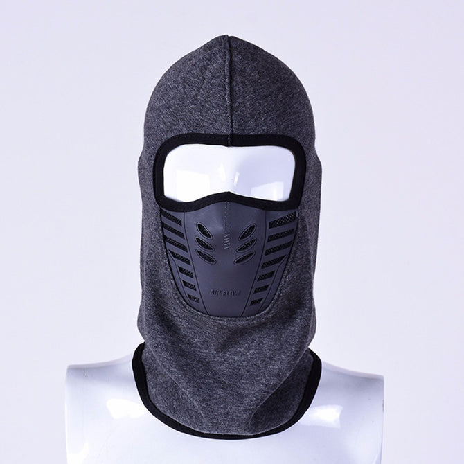 Winter Warm Full Face Mask Hat Cover Windproof Thermal Fleece Balaclava Scarf Hood Men Women Sports Neck Ski Mask Gray/One Size
