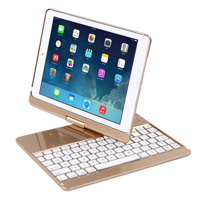 Miimall iPad Keyboard Case for iPad 9.7 2017/2018/Pro 9.7/Air2/Air Bluetooth Wireless Keyboard Backlit Tablet Case