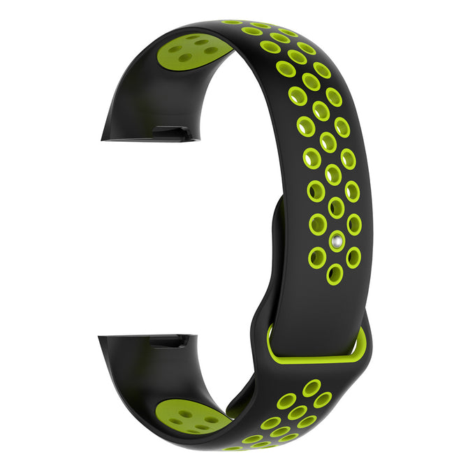 IMOS Replace Smart Bracelet Color Mixing Strap For Fitbit Charge3 - Black +Green