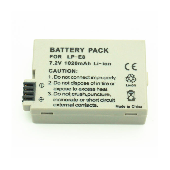 LP-E8 Full Decoding 1020mAh Lithium Battery for Canon Camera