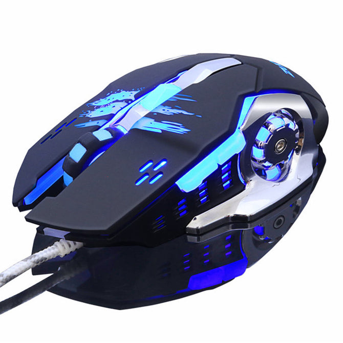ESAMACT Gaming Mouse Mause DPI Adjustable Computer Optical LED Game Mice Wired USB Games Cable Mouse LOL for Professional Gamer