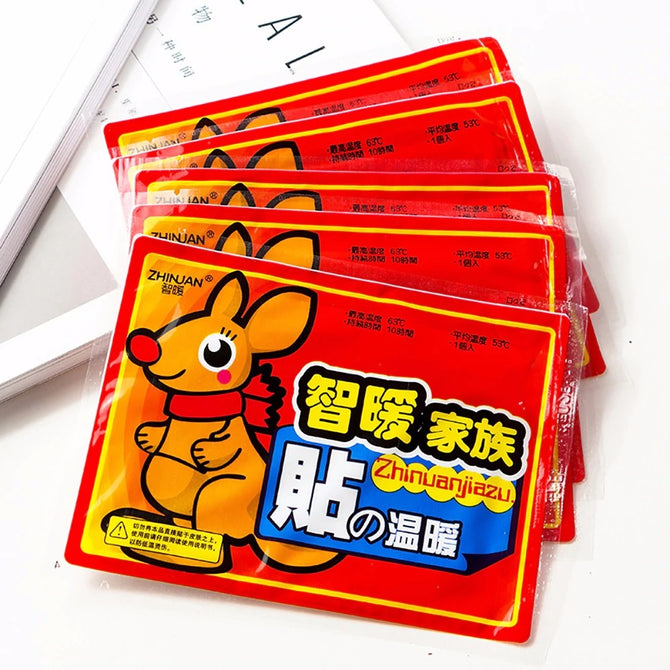 10 PCS Keep 10 Hours Heat Warm Paste Pads Hot Pack Menstruation Body Warmer Stick Lasting Heat Patch Abdomen Warmer Orange