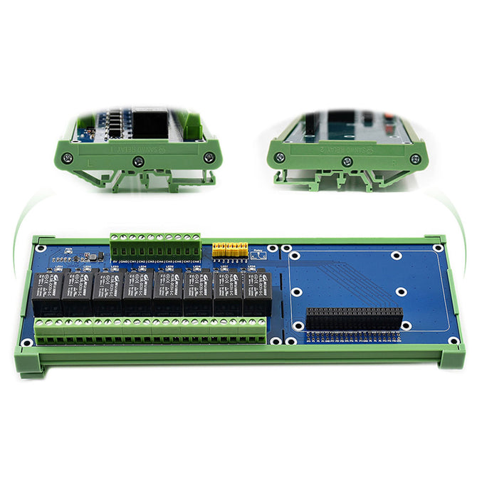 Waveshare Raspberry Pi 8-ch Relay Expansion Board, Supports Raspberry Pi A+/B+/2B/3B/3B+