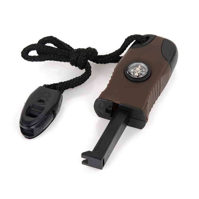 Magnesium Rod Moisture-Resistant Flint Stone with Luminous Compass / Survival Whistle Function