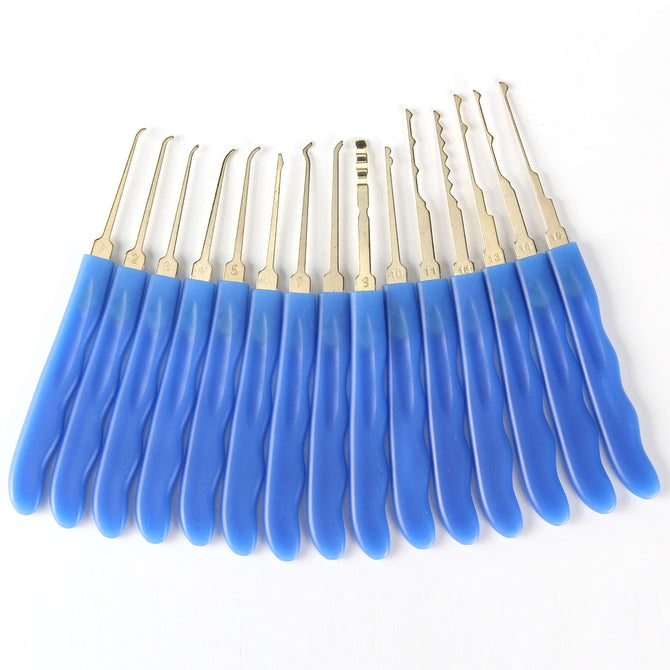 HakkaDeal DT - 002 Lock Pick Practice Tool Set 24PCS - BLUE