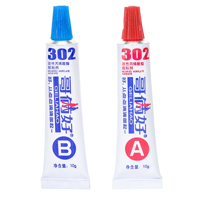 302 Two-Component Acrylate Adhesive (5-Minute A+B Glue)