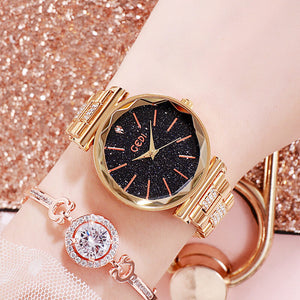 GEDI Women watch stars diamond watch fashion wild match quartz watch student trend watch 52005