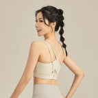 Yoga sports Bra Cross Beauty Back Exercise women Summer New Medium Tenacity Yoga Fitness Running running dancing Spaghetti Strap Sports Bra
