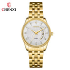 CHENXI Couple watch new quartz watch 8218 business men's watch HD luminous watch