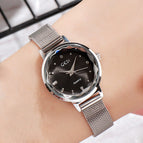 GEDI Women's watch small dial fashion simple retro bracelet think special waterproof elegant lady watch 6323