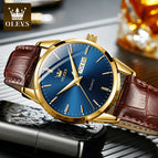 OLEVS Watch for men fashion calendar waterproof quartz men causal watch df6898gh