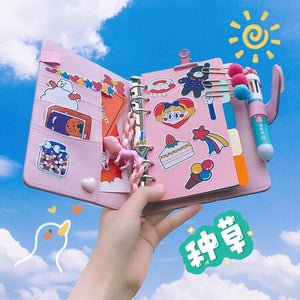 Hand book girl heart loose-leaf book small fresh and lovely diary Korea notebook online celebrity suit gift student children gift
