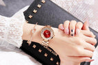 Fashion GUOU 8039 Full Steel Glitter Diamond Ladies Watch Women Watches Women's Watches Gift Clock