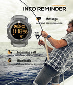 NORTH EDGE smart sports metal watch heart rate waterproof swimming bluetooth watches calorie consumption tactical  male watch.