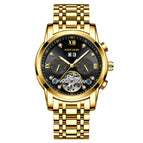 KIMSDUN men's watch diamond tourbillon hollow automatic mechanical watch men's watch waterproof men casual watch K-1895A