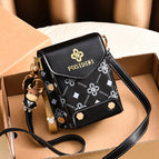 2022 new niche design mobile phone bag messenger bag women fashion one shoulder retro small square bag mini mobile phone bag 3987