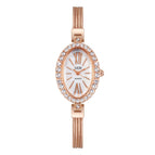 GEDI new full diamond personality niche oval watch ladies light luxury fashion bracelet quartz watch feminine temperament 2754