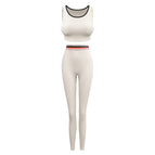 New women yoga suit gym training with chest pad waist and hip pants for women running fitness yoga sports set 9818-6853