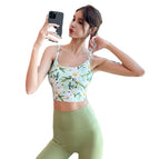 2023 NEW women Yoga vest sports beautiful back running fitness bra gather trainning dancing sports Top lady 915+183