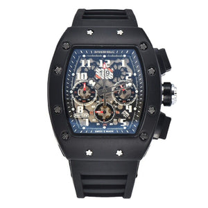 Watch for men New Melamine Six-Pin Running Second Watch Genuine Spot Square men's Casual quartz Watch 9924