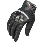 Carbon fiber four seasons racing motorcycle riding gloves summer unisex breathable electric car knight gloves MCS-56