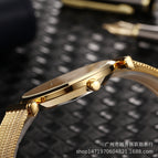 MISSFOX watch Swiss fashion simple temperament diamond luminous stainless steel ladies watch 2559