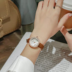 GUOU women's Watch female simple fashion temperament diamond round waterproof quartz watch belt niche ladies watch 8226