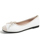 Studiolee 2022 new French temperament bow color matching square head shallow mouth shoes women's summer N1-3