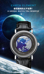 KIMSDUN New High Grade 3D Wandering Earth Fashion Automatic Mechanical Watch Men's Watch Waterproof K-2026A