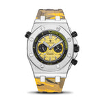 KIMSDUN men's fashion two-eye silicone waterproof automatic mechanical watch sports watch K-1223A