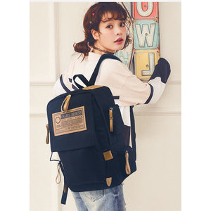 Fashion Korean junior high school student bag man and women canvas backpack new backpack