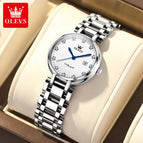 OLEVS New women's Watch fashion simple quartz watch waterproof calendar lady student watch 5575