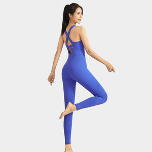 One piece yoga suit new 2023 lady sports skinny comfortable breathable quick drying sport running yoga fitness yoga jumpsuit ENY252