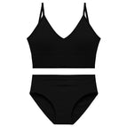 Women's plus size underwear no ring sexy small chest gathering beautiful back vest Panties and bra set A1607