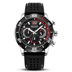 Megir Watch Men's Fashion Large Dial Chronograph Calendar Silicone Waterproof Sports Quartz Watch 2109