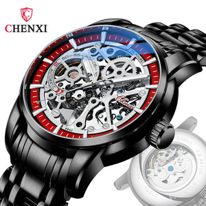 Chenxi high-end new solid automatic hollow mechanical watch men's men's waterproof luminous watch