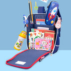New children's school bag cartoon elementary school students Korean version of the backpack large capacity to reduce the burden on boys and girls lightweight backpack  schoolbag