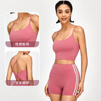 New Sports Underwear Women's Cross Beauty Back Vest Yoga Sports Bra Women's Quick-Drying Running Fitness Clothes