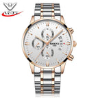 NIBOSI 2309 Men Watch Chronograph Sport Mens Watches Top Brand Luxury luminous Waterproof Full Steel Quartz Gold Clock Men