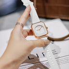 GUOU 8162 watch women's 2022 new fashion trend women's silicone strap small square watch sports watch watch for women