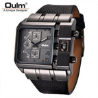 Oulm 3364 Big dial Watches Casual Wristwatch Square Dial Wide Strap Men's Quartz Watch Luxury Brand Male Clock Super watch for Men