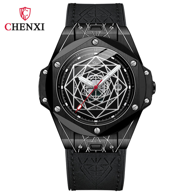 CHENXI new quartz non-mechanical watch men's waterproof luminous fashion calendar watch CX-8249