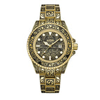 ONOLA ON3830 Retro fashion men's gold watch new steel waterproof men's quartz watch
