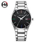 Hannah Martin Original Design Waterproof Tungsten Black Steel Strap Watches Business Calendar Quartz Men's watch HM-17551