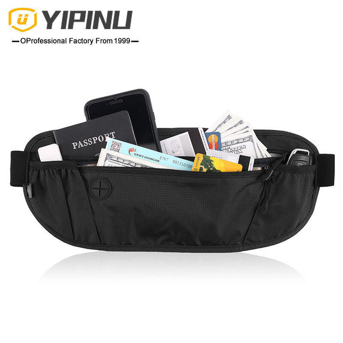 Cross-border travel RFID anti-theft waist bag outdoor sports running waterproof nylon close to light bag
