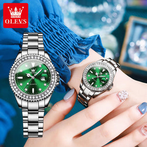 OLEVS Watch for women Diamond inlaid Quartz Watch Simple fashion waterproof Women's Watch 9945 women